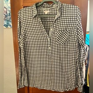 Mossimo checkered button down, size L